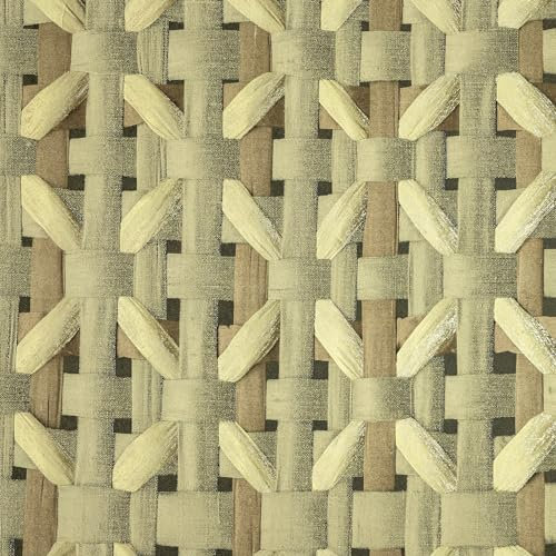 Galerie Pepper Seta Yellow Glitter Octogonal Honeycomb Wallpaper