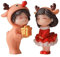 Glanhbnol Weihnachten Figuren Dekorationen Miniatur Ornamente Desktop Auto Dekoration Lieferungen