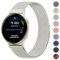 Mugust Armband für Garmin Vivoactive 5/3, Vivomove 3/HR/Luxe/Style, Forerunner 55/245/645 - Edelstahl Mesh Metall Ersatzarmband für Damen Herren (Sternenlicht)