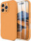 OTOFLY Compatible with iPhone 16 Pro Max Case with 2 Pack Screen Protectors, Compatible with MagSafe, Shockproof Military-Grade Protection, Magnetic Silicone 16 Pro Max Case, Orange