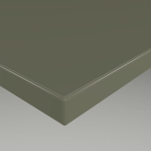 MySpiegel.de Tischplatte Holz Zuschnitt nach Maß Beschichtete Holzdekorplatte Olive in 19mm Stärke (120 x 60 cm, Olive)