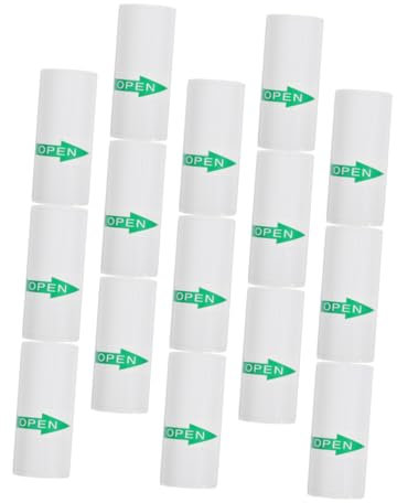 OHPHCALL 15stücke Thermopapier Selbstklebend Für Mini-thermodrucker Thermodruckerpapier Mit Thermobeschichtung Für Versandetiketten Namensetiketten Und Studiennotizen