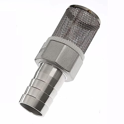 ZIUBMVDYC Garten Schlauchfilter, Saugschlauchfilter, 1 Stück Edelstahl, Gartenbewässerungsrohr Autowaschpumpe Edelstahlfilternetz Mesh-Wasserfilter(2 50mm)