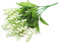 Giglio finto gambi della valle - fiori artificiali di seta, composizione floreale bianco | pianta di gigli realistici per artigianato fai da te, bouquet da sposa, centrotavola rustica, ac