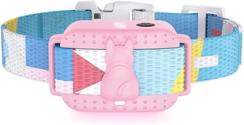 emmalove Tierfreundliches Halsband 2.0 – Wasserfest, Verstellbar, Für kleine & große Hunde, Sicher & stressfrei (Rosa)