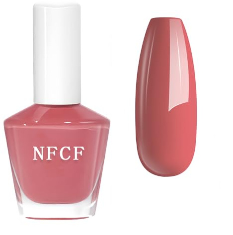 Nail Varnish,Dark Pink Nail Polish,Quick Drying Nail Polish,Mauve Nail Varnish,Dusty Pink &Light Purple Color Polish,Deep Pink Classic Rose Long-lasting Glossy Nail Art Varnish