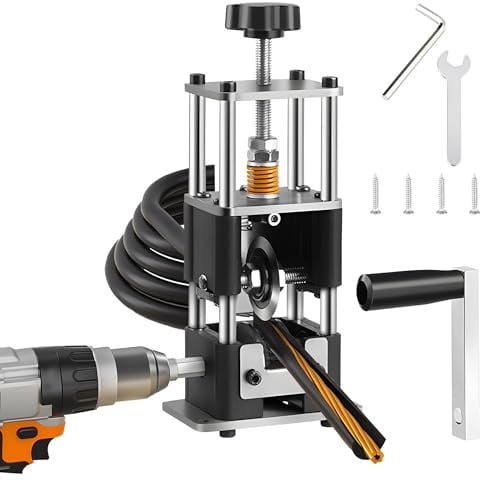Máquina Pelacables Manual Electricista, Pelador de Cables Electricos, Cable de 1-25mm de Diámetro con Manivela, Maquina Pela Cables de Electricidad Para Reciclaje Chatarra Cobre (Negro+Plata)