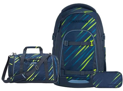Coocazoo Mate Schulrucksack Set 3tlg. inkl Sporttasche (Fast Lime)