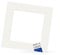 PHOTOLINI Passepartout 30x30 aussen für 20x20 innen, säurefrei 1,5 mm Passepartout Karton Creme-Weiß, alterungsbeständige Schrägschnitt - Passepartouts, Präsentation & Schutz von Bildern und Fotos