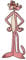 Pink Panther Embroidered Iron On Applique Patch Aufnäher Besticktes Patch zum Aufbügeln Applique Souvenir Zubehör
