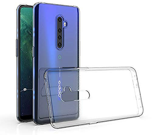 Cover in Gel TPU Trasparente per Oppo Reno 2Z - Reno 2F, Ultra Sottile 0,33 mm, Morbido Flessibile, Custodia Silicone