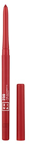 3INA MAKEUP - The Automatic Lip Pencil 250 - Dunkle Rosa Rot Lippenkonturenstift Wasserfest - Lipliner für Vollere Lippen - Automatischer Lippenkonturenstift - Vegan - Cruelty Free