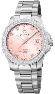 JAGUAR Orologio Modello J892/2 Della Collezione Woman, Cassa 34,5 mm Rosa Con Cinturino In Acciaio Da Donna