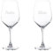 PROMO SHOP - Copas de Vino Personalizadas con Nombre, Grabado a Láser, Copa de Cristal Grabada, Regalo para Parejas, Bodas, Bautizos, Comuniones, San Valentín (Solo Texto, Pack 2 Copas)