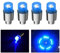 4pc Auto Rad Reifen Reifen Luftventilschaft LED Kappen Abdeckung Zubehör (Blue)