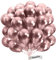 Globos Rosas Orgánico Metalizado Brillante • 25 Piezas • Ø38 cm XXL • Hecho en Europa • Globos Ecológicos premium • 100% Látex Natural • Biodegradable • Globos Cumpleaños • Globos de Colores