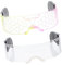 Toyvian 8 Stk Leuchtende Gläser Leuchten Im Dunklen Augenrahmen Rave-chemion-brille Farbwechselnde Brille Shutter-sonnenbrille Led-punk-brille Neon Brille Acryl Neonlichter Abschlussball