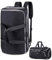 Vessgra Anzugtasche, Kleidersack Reisetaschen für Anzüge, Umwandelbarer Garment Duffel Bag für Männer und Frauen, 4 in 1 Kleidersack Tasche Hängetasche für Anzug mit Schuhtasche (Schwarz)