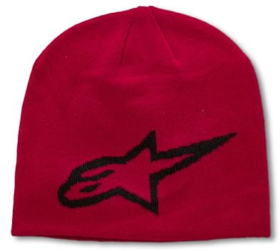 Alpinestars Herren Big Ageless Beanie-Mütze, Rot/Schwarz, One Size