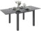 Outsunny Ausziehbarer Gartentisch Outdoor-Esstisch Große Größe ABM. ausgeklappt 160L x 80l x 75H cm Aluminium Anthrazitgrau