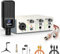 Synido USB Audio Interface Bundle for PC Mac Computer Recording Music, Professional 2x2 Stereo Guitar Sound Card Solo 24Bit/48kHz for Live Streaming Podcasting, XLR/TRS Input, 48V Phantom Power Mic