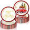 Nuenen Lot de 40 assiettes en carton jetables de Noël de 22,9 cm - Vaisselle de Noël - Rouge - Décoration de voiture