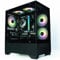 ionz Gaming PC - Desktop Computer, Ryzen 5 5600X, NVIDIA RTX 4060,16GB RGB RAM 1TB NVMe SSD, Windows 11, 500W 80+ PSU, WiFi - Aether Mini, Black