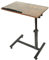 OHMG Beistelltisch aus Holz, Sofa-Ende, mobiler Tisch, Couchtisch aus Holz mit 4 Rollen, Holzoptik, Beistelltisch für Wohnzimmer, Sofa, Außenbereich, höhenverstellbar