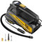 Gonfleur de pneu portable – Pompe à air CC 12 V pour pneus de voiture avec jauge numérique LCD 150 PSI et lumière LED d'urgence, pompe à pneus automatique pour voitures, motos, vélos, ballons (taille