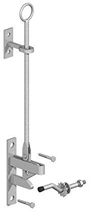 Wyre Direct - Hunting Gate Catch Lift, Gate Latch Automatic Galvanised with Striker, Outdoor Gate Lock, Field Gate Latch, Ideal for Securing Garden and Field Gates