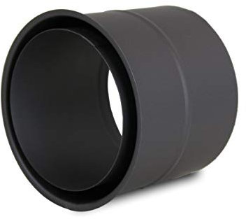 LANZZAS Rauchrohr Wandfutter/Mauermuffe im Durchmesser Ø 130 mm - Farbe: gussgrau - Ofenrohr-Wandfutter