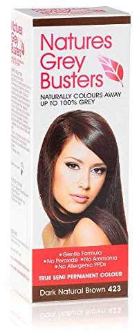 PPD Haarfarbe, Dunkelbraun, ohne Ammoniak, ohne Peroxide, die natürliche, sichere Möglichkeit, um graue Haare zu färben. (Semi Permanent Color) 70 ml