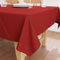 Encasa Homes Tovaglia Oxford in Cotone tovaglia di Cotone semplice Colore per 6 a 8 posti a sedere Grande tavolo da pranzo - 142 x 230 cm, Profondo Rosso - Tessuto in Tela di Cotone, mercerizzato
