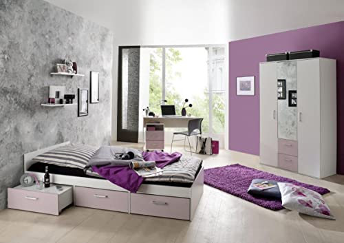 storado.de Jugendzimmer Berlin weiß matt Flieder 5-TLG. EAN 4260498522767