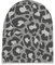 Zwillingsherz Slouch-Beanie-Mütze mit Baumwolle - Hochwertige Strickmütze mit Leo Design für Damen Mädchen Jungen 2020 - Hat - One Size - Frühjahr Sommer Herbst und Winter - grau