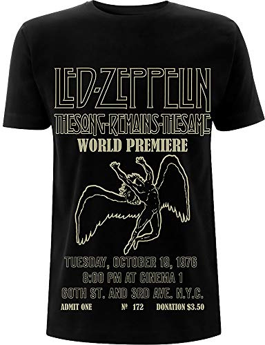 Led Zeppelin TSRTS World Premiere T-Shirt Black M