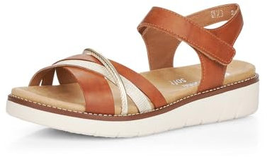 Remonte Damen D2058 Sandale, Braun Kombi 24, 39 EU