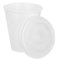 Clim Profesional. 750 Vasos térmicos desechables de Porex con tapadera para bebidas calientes. Vaso térmico de foam 200 cc para café, té o bebidas calientes. Caja con 750 vasos con tapadera.