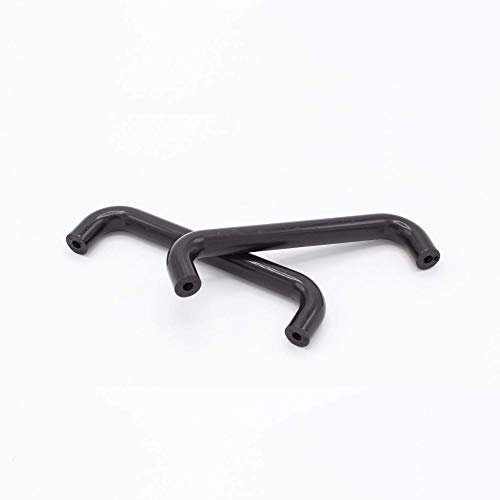 KLAMA 4 St. Bügelgriffe Möbelgriffe Kunststoff - für Schränke, Schubladen und Türen (Lochabstand 96 mm, Schwarz)