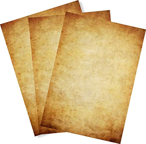 Prestige Premium Parchment Design Paper Old Look Paper - A4 Size - 120gsm - 25 Sheets