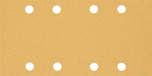 Bosch 50x EXPERT C470 Sandpaper (for Paint on wood, Hardwood, Ø 93x186 mm, Grit 80, Professional Accessory Orbital Sander)