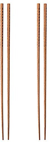 2 paires de baguettes de cuisine en bambou 33/42 cm, super longues baguettes de cuisson pour casseroles chaudes, fritures (taille : 42 cm)