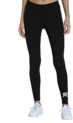 PUMA ESS+ Metallic Leggings┃Trainingstights für Damen, Schwarz (Schwarz), L