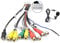 CAMECHO Radio Estéreo Radio RCA Aux-in Aux-in cable de salida Carro accesorios, con micrófono