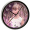 CreaDesign, Wanduhr Kinder personalisiert mit Name, Motiv individuell, Rahmen Wanduhr schwarz, Ø 19,5 cm