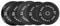 KEFL Sports Olympic Bumper Plate Black Pairs for Weight Lifting, Strength Training, Multi Gym, 5kg-25kg Pairs (5kg)