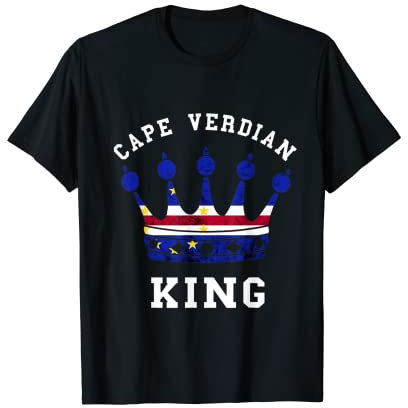 Cape Verde King Cape Verdean Roots Cape Verde Flagge Sterne T-Shirt