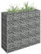 Tidyard Lit Surélevé à Gabion Acier Galvanisé, Idéal pour Créer Une Bordure Solide et Elégante pour Un Parterre de Fleurs/de Plantes dans Le Jardin/la Terrasse, 90x30x90 cm