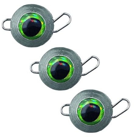 SPRO Freestyle Eyed Bottom Jigs – Bleifreie Cheburashka Angelgewichte mit realistischen Fischaugen in verschiedenen Größen & Farben (Natural, 5)