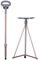 ZJIEX Faltbar Gehstock Mit Sitz, Leicht Spazierstock Wanderstock, Tragbare Krücke Gehhilfe 3 Beine, Belastbar Bis 150 Kg, Mit Reisetasche (Color : Brown)